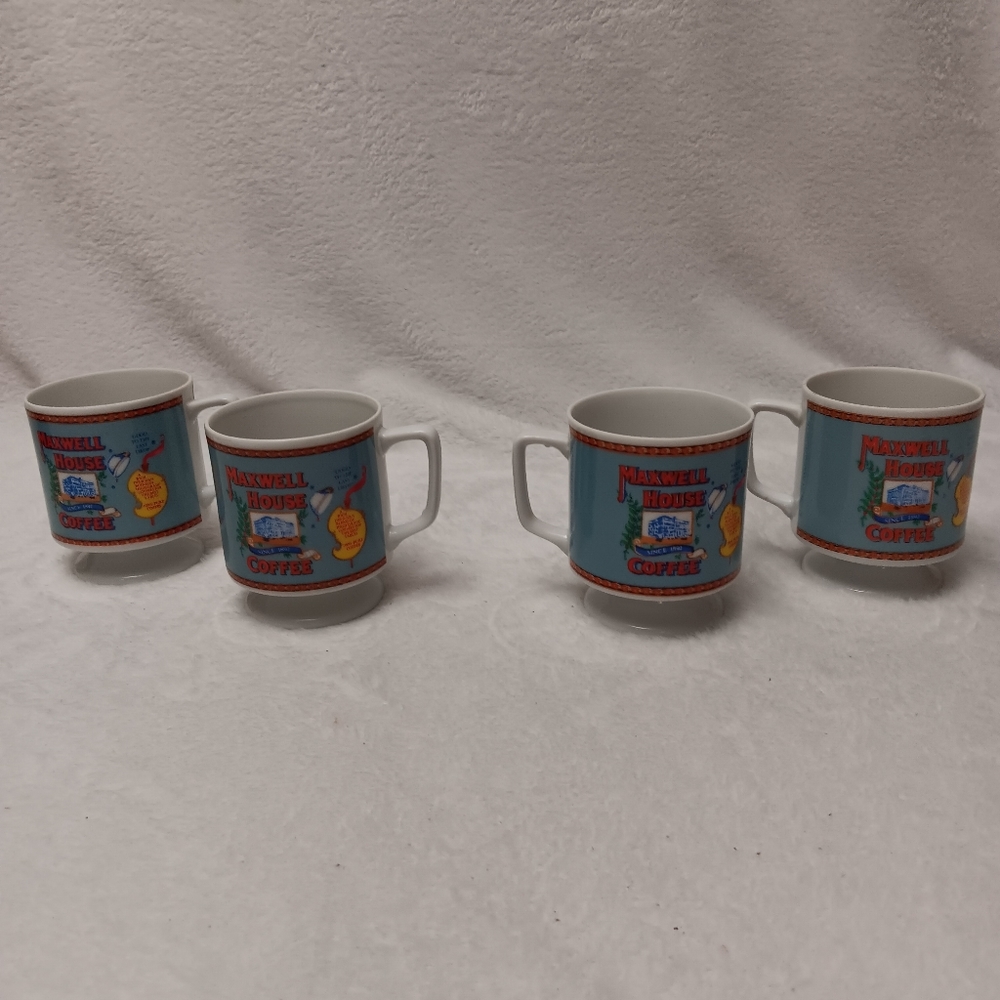 VTG. Maxwell House Coffee Cups (Set of 4)